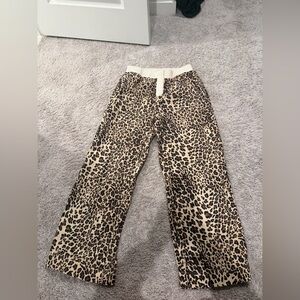 Free People Leopard Print Pajama Pants